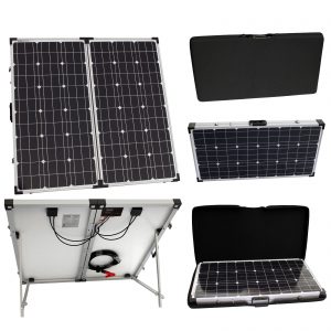 Folding 12V Solar Charging Kit